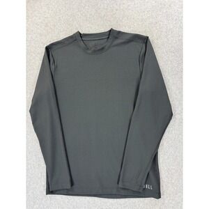 NOBULL Waffle Knit Long Sleeve Thermal Crew‎ Shirt (Men's Large) Gray